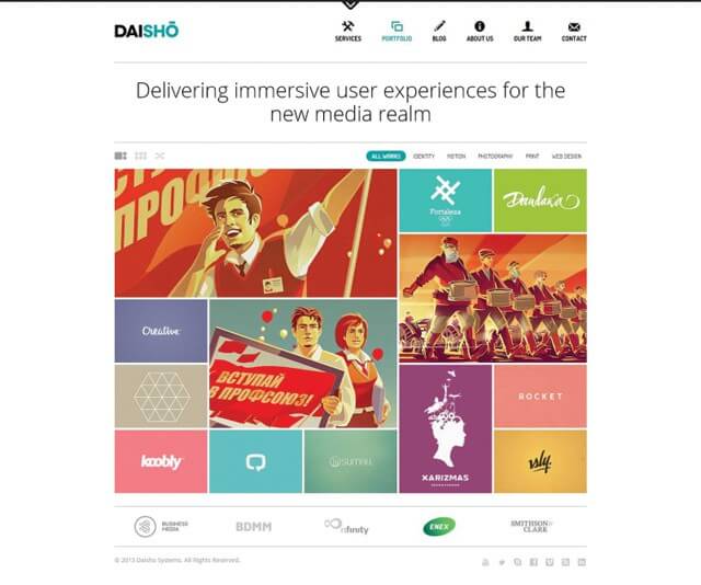 daisho-wordpreee-grid-portfolio-template