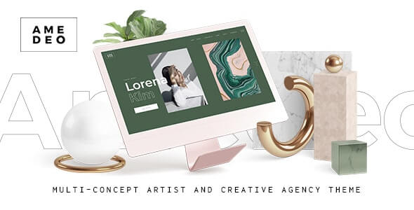 Amedeo Multi concept Artist and Creative Agency Theme