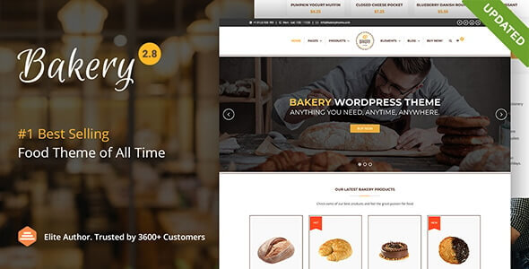 Bakery WordPress Cake Food Theme