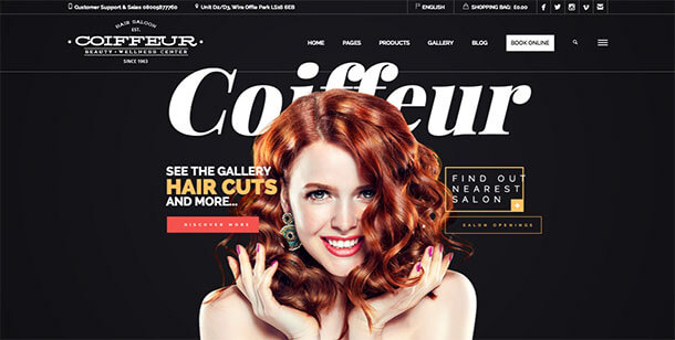 Coiffeur-WordPress-Theme