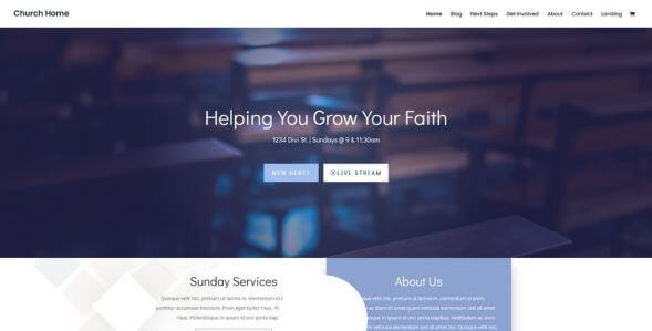 Divi Church home