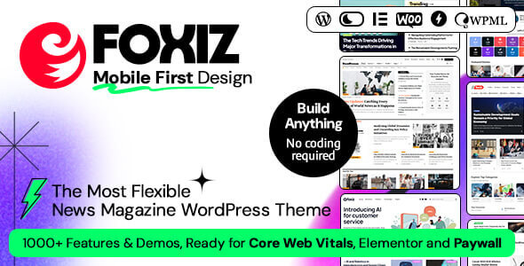 Foxiz Newspaper News Magazine WordPress