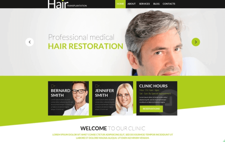 Hair Transplantation WordPress Theme