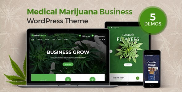 MediGreen – Medical Marijuana WordPress Theme