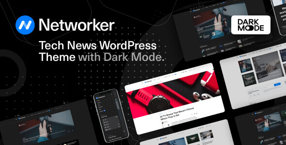 Networker WordPress Theme with Dark Mode