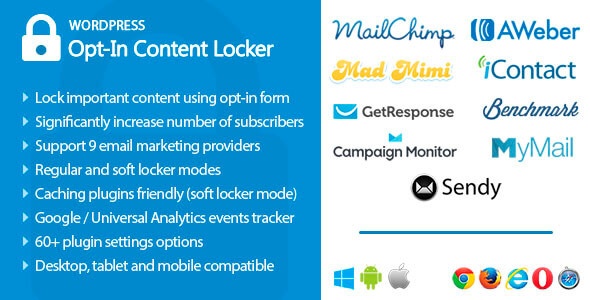 Opt In Content Locker for WordPress