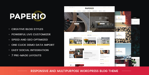 Paperio WordPress Blog Theme