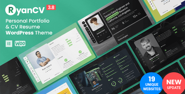 RyanCV Personal Portfolio Resume Theme