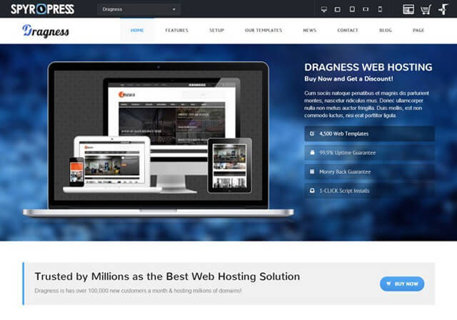 dragness-premium-WordPress-landing-page