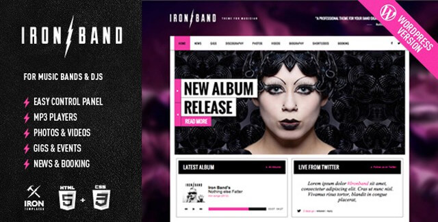 iron-band-WordPress-theme