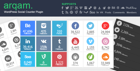 arqam-retina-responsive-wp-social-counter-plugin