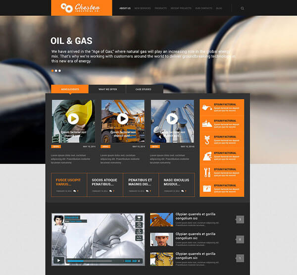 Industrial-Company-WordPress-Theme