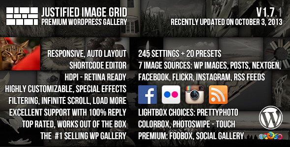 Justified Image Grid - Premium WordPress Gallery