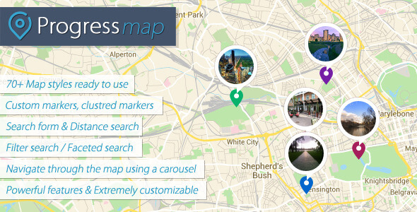 Progress Map WordPress Plugin