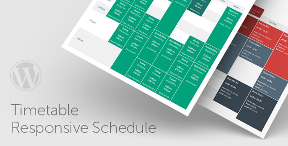 Timetable Responsive Schedule For WordPress