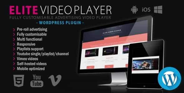 Elite Video Player - WordPress plugin