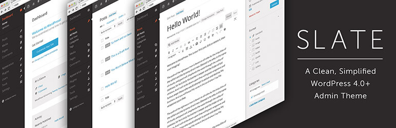 Slate Admin Theme