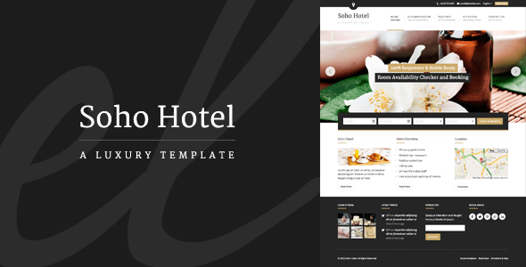 Soho Hotel - Responsive Hotel Booking WP Theme