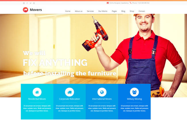 Mover Wordpress Theme