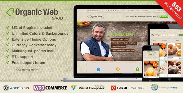 Organic Web Shop - A Responsive WooCommerce Theme