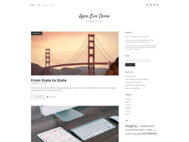 FormatFactoryFree Minimalist WordPress Themes 9