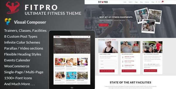 WordPress Fitness Themes 1