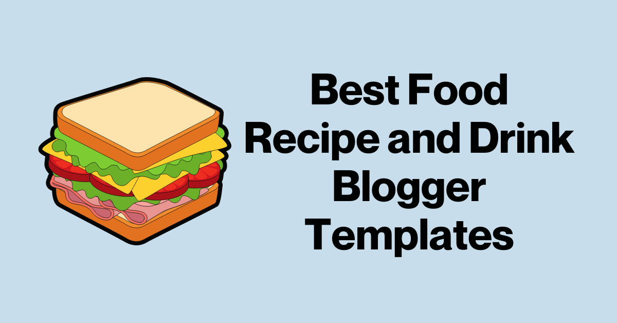 Food Recipe and Drink Blogger Templates