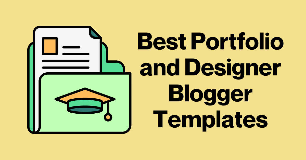 Portfolio and Designer Blogger Templates