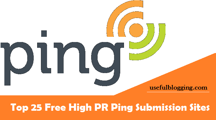 Free High PR Ping Submission Sites