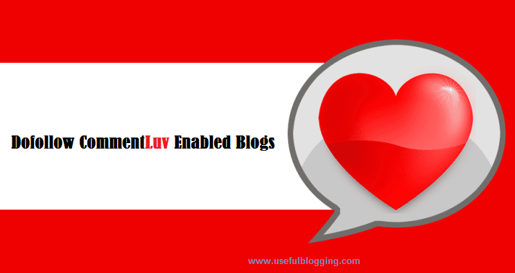 CommentLuv Enabled Blogs