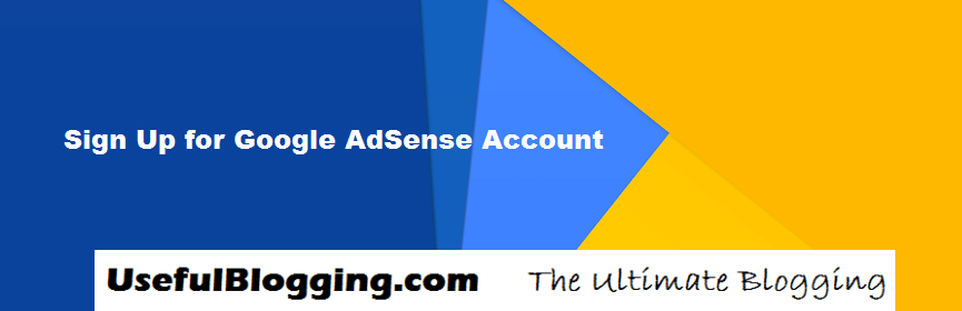 Sign Up for Google AdSense