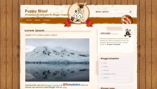 puppy-woof-blogger-template
