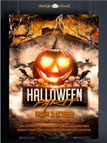 16 Best Halloween Party Flyer PSD Templates 2024