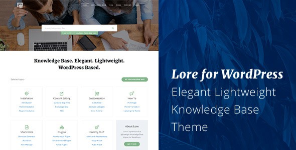 lore-elegant-knowledge-base-wordpress-theme