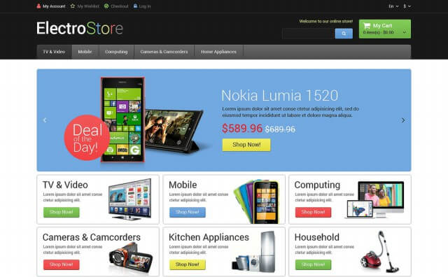 Electro Goods Magento Theme