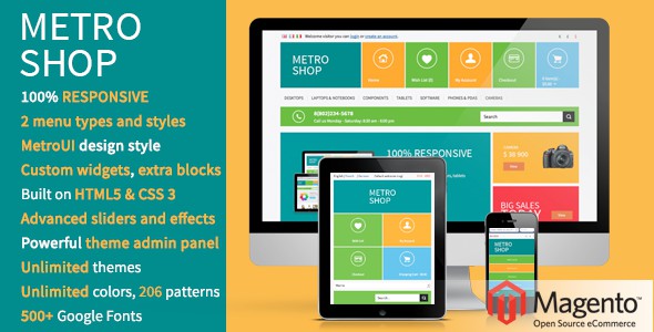 MetroShop – Responsive Magento theme