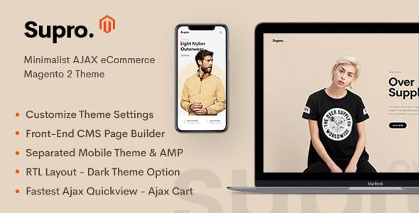 Supro Minimalist Magento Theme