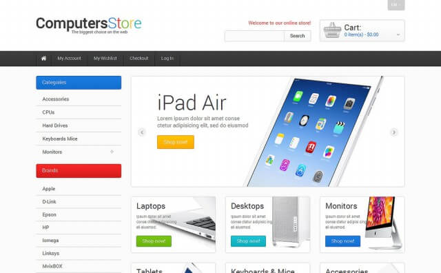 The Biggest Computers Store Magento Theme