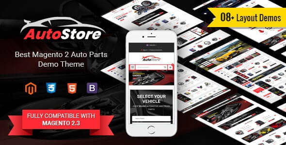 AutoStore Auto Parts and Equipments Magento Theme