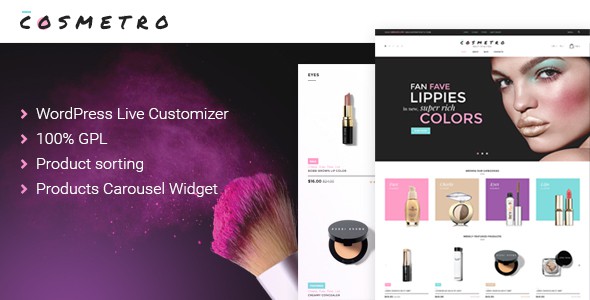 Cosmetro Cosmetics Store WooCommerce Theme