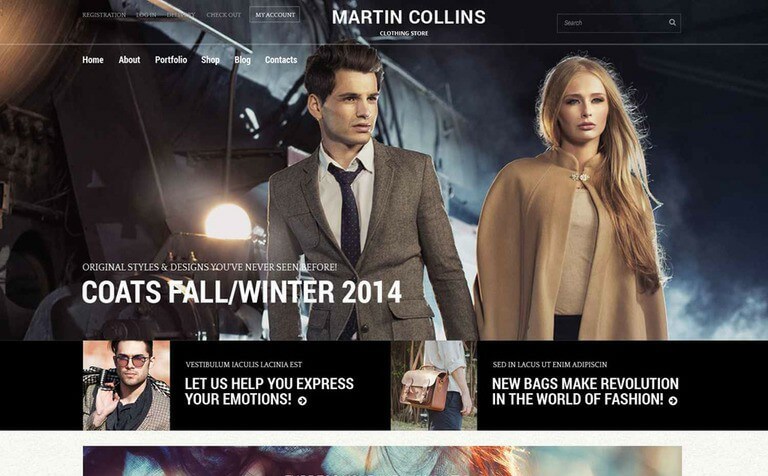 Mens Clothing Store WooCommerce Theme