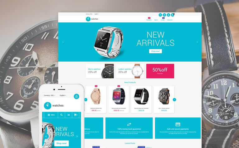 Watches Magento Theme