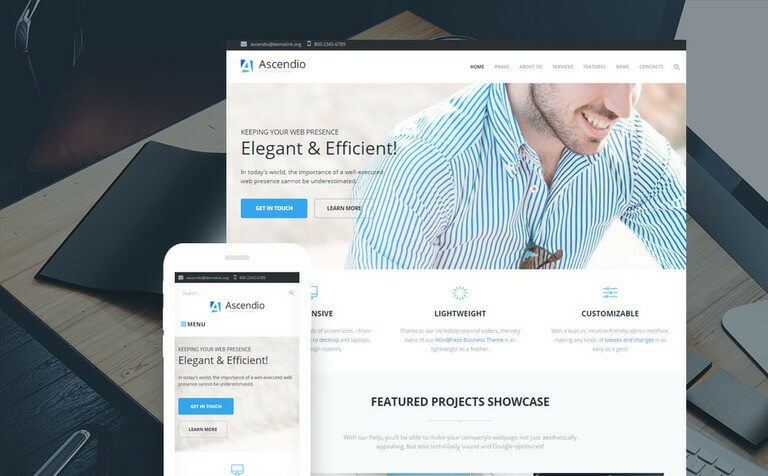 Ascendio Corporate Business WordPress Theme