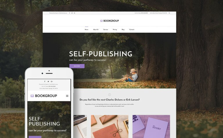 BookGroup Book Publishing WordPress Theme