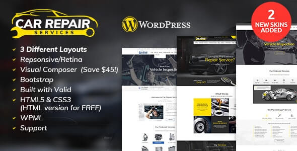 Car Repair Services Auto Mechanic Theme