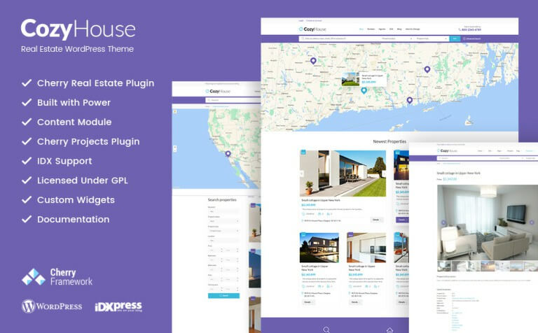 CozyHouse Real Estate Premium WordPress Theme