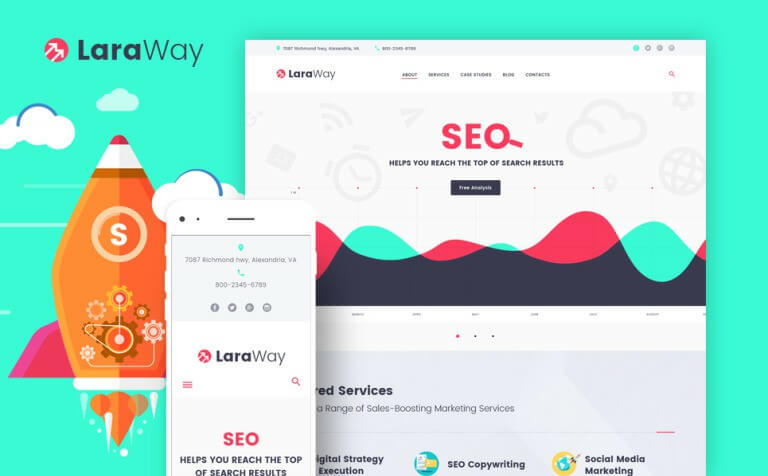 Laraway SEO Digital Marketing Agency WordPress Theme