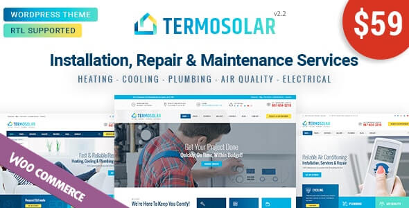 Termosolar Maintenance Services WordPress Theme