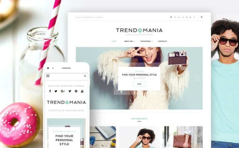 Trendomania Lifestyle Fashion Blog WordPress Theme