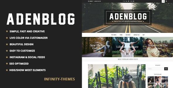 Aden Responsive WordPress Blog Theme